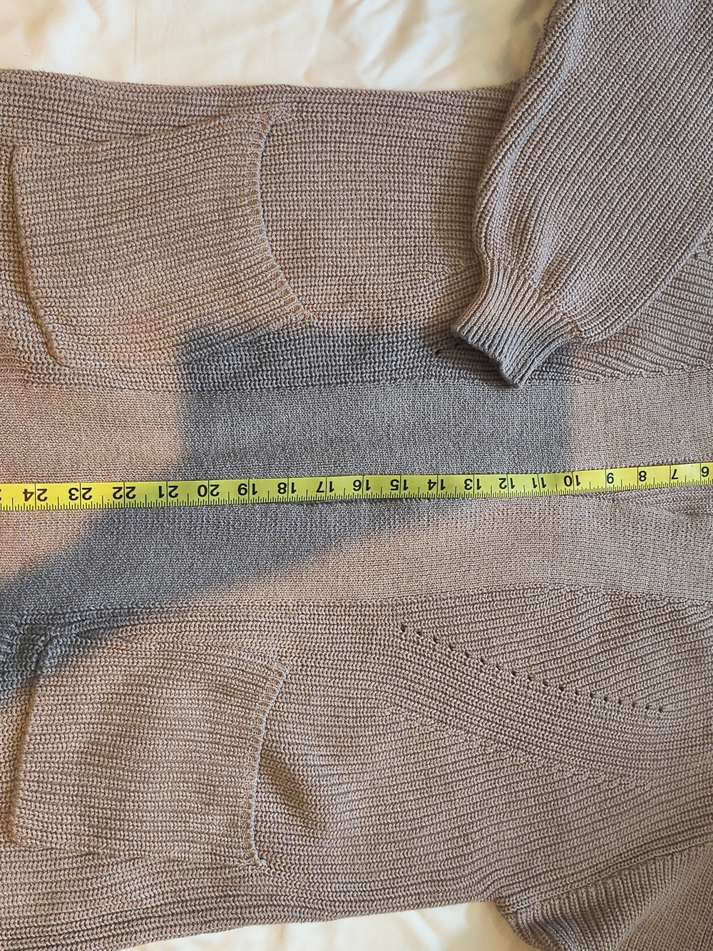 Universal Thread Taupe Open-Front Knit Cardigan - Picture 4 of 6